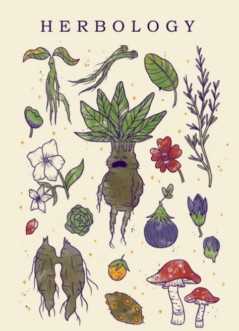 Herbology Aesthetic, Herbology Harry Potter, Spiritual Vibes, Surface Pattern Design Inspiration, Pattern Design Inspiration, Cute Prints, Cute Wallpaper, Surface Pattern Design, Surface Pattern