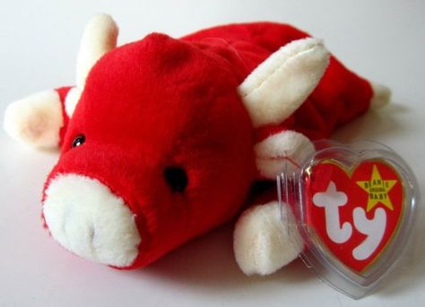 The Most Expensive and Valuable Beanie Babies - Facty Most Expensive Beanie Babies, Valuable Beanie Babies, Rare Beanie Babies, Original Beanie Babies, Beanie Buddies, The Bull, Beanie Babies, Beanie Baby, Ty Beanie