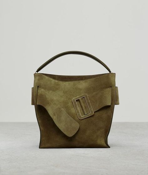 BOYY Devon Soft Suede Handbag Layered Winter Outfits, Looks For Winter, Golden Green, Shoe Wishlist, Suede Handbags, Handbags Designer, Cool Boots, Leather Buckle, Wallet Bag