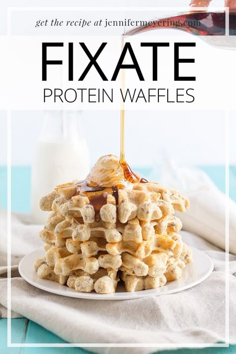 FIXATE Protein Waffles - Jennifer Meyering 21 Day Fix Breakfast, Fixate Recipes, 21 Day Fix Diet, Protein Waffles, Best Smoothie, Beachbody Recipes, 21 Day Fix Meals, Belgian Style, Star Food