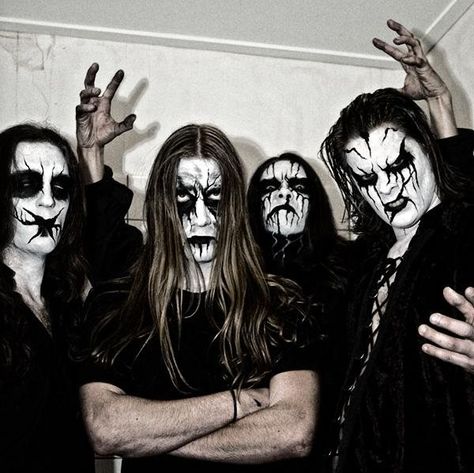 Carach Angren Photos | Metal Kingdom Black Metal Fashion, Black And White Crop Tops, Black Metal Art, Punk Makeup, Arte 8 Bits, Make Up Inspo, Goth Makeup, Horror Movie Characters, Dark Art Illustrations