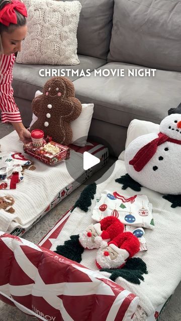 Kristin Miller | Creator | Dallas, TX on Instagram: "Surprising my kids with a christmas movie night🎅🏼🍿Comment “santa” to get all these items sent directly to your DMs!🎄We cherish our family movie nights and i try to make my kids childhood magical🥹They loved this one and i’m sure it’s one of many this holiday season! Save & share with a christmas-loving momma friend and follow along for more holiday ideas for your kids🎅🏼🎄🤶🏼 • • #christmasmovie #movienight #familyof4 #familyactivities #kidsactivities #toddlermom #momhack #familymovienight #amazonmusthaves #kidschristmasactivities #christmasdecor #kidschristmas #christmascountdown #christmasrecipe" Christmas Kids Movie Night, Toddler Christmas Movie Night, Kids Christmas Movie Night, Christmas Movie Night Ideas For Kids, Toddler Movie Night Ideas, Movie Night Ideas Kids, Kids Movie Night Ideas, Family Christmas Movie Night, Christmas Movie Night Party