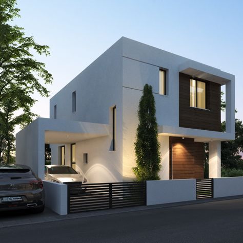 8 NEW VILLAS - FRENAROS - CYPRUS Cyprus Villa, Cyprus House, Nicosia Cyprus, Small Villa, North Cyprus, Modern Small House Design, Life Vision, Small House Design, Small Home