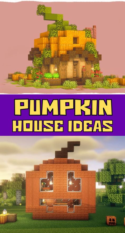 Every year, players of Minecraft are highly interested in discussing Halloween or pumpkin houses. There are a lot of house-building tutorials out there on this topic as well, therefore we've compiled the best Minecraft pumpkin house ideas for you to design the perfect autumn house! House Ideas 2023, Minecraft Halloween Ideas, House Ideas Minecraft, Pumpkin Houses, Minecraft Pumpkin, Minecraft Small House, Minecraft Creator, Minecraft House Ideas, Autumn House