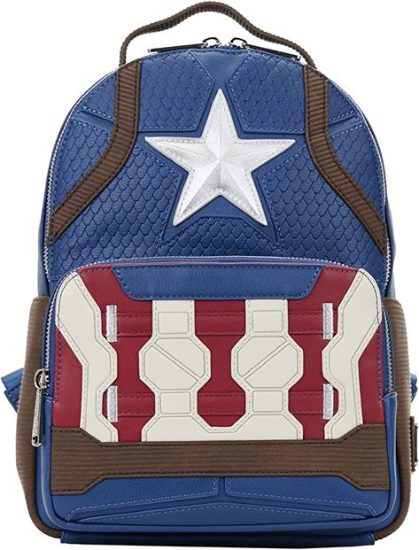 Captain America Infinity, Loungefly Purse, Marvel Backpack, Loungefly Mini Backpack, Loungefly Hello Kitty, Infinity Saga, Marvel Clothes, Daypack Backpack, Mini Mochila