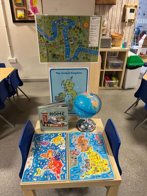 Curiosity Approach Eyfs, Year 1 Classroom, Curiosity Approach, Eyfs Ideas, Reggio Inspired Classrooms, Geography For Kids, Kids World Map, Eyfs Activities, Learning Stations