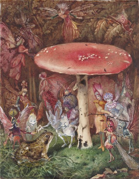 Richard Dadd Fairies Mythology, Richard Dadd, The Intruders, Fairy Paintings, Hieronymus Bosch, Nature Spirits, Vintage Fairies, Fairy Art, Fairy Land