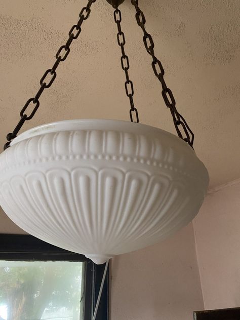 Antique Farmhouse Kitchen Light Fixture - Midcounty Journal Vintage Home Lighting, Victorian Farmhouse Lighting, Vintage Kitchen Ceiling Lights, Victorian Kitchen Light Fixtures, Vintage Overhead Lighting, Vintage Pendant Lighting Kitchen, 1940s Light Fixtures, English Cottage Light Fixtures, Dining Room Flush Mount Lighting