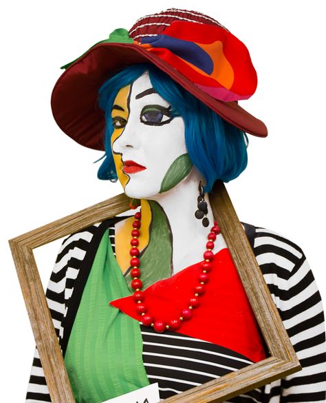 Picasso Costume, Inspired Halloween Costumes, Painting Costume, Picasso Inspired, Teacher Halloween Costumes, Teacher Costumes, New Halloween Costumes, Creepy Halloween Makeup, Great Halloween Costumes