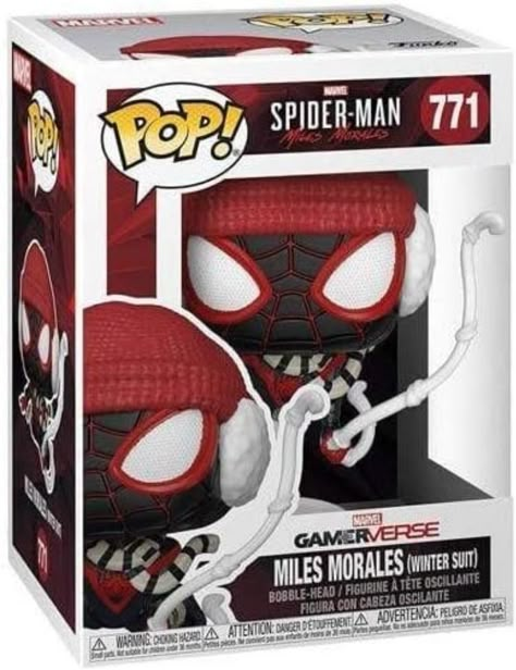 #marvel #spiderman #peterparker #funko #funkopop #funkopops #funkofamily #funkocollector #marvelcomics#milesmorales #wintersuit From Miles Morales, Miles Winter, as a stylized Pop! vinyl from Funko! Figure stands 3 3/4 inches and comes in a window display box. Check out the other Miles Morales figures from Funko! Collect them all! Spiderman Things, Kitty Spiderman, Spiderman Gifts, Spiderman Stuff, Spider Man Stuff, Spider Man 3, Spider Man Miles Morales, Spider Man Miles, Miles Morales Spiderman