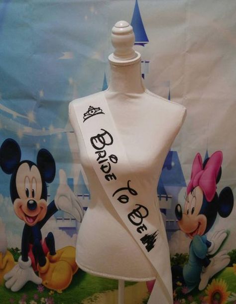 Disney Hen Party Ideas, Disney Wedding Shower, Disney Themed Bridal Shower, Cinderella Bridal Shower, Disney Bachelorette Parties, Bridal Shower Sash, Disney Bachelorette, Disney Bridal Showers, Bachelorette Sash