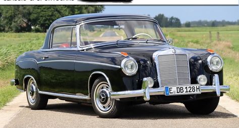 1960 Mercedes-Benz Ponton - W128 Ponton Coupé Mercedes Sport, Mercedes 220, Daimler Benz, Classic Sports Cars, Parts Catalog, Stock Car, Fuel Injection, Sports Cars, Luxury Cars