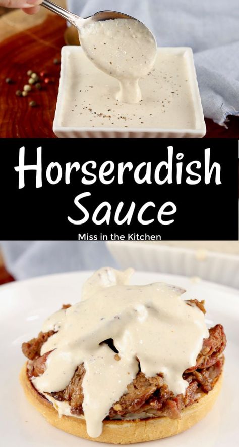 Prime Rib Horseradish Sauce, Holiday Prime Rib Roast, Sauce With Sour Cream, Horseradish Sauce Recipe, Prime Rib Sauce, Horseradish Cream Sauce, Creamy Horseradish, Creamy Horseradish Sauce, Prime Rib Roast Recipe