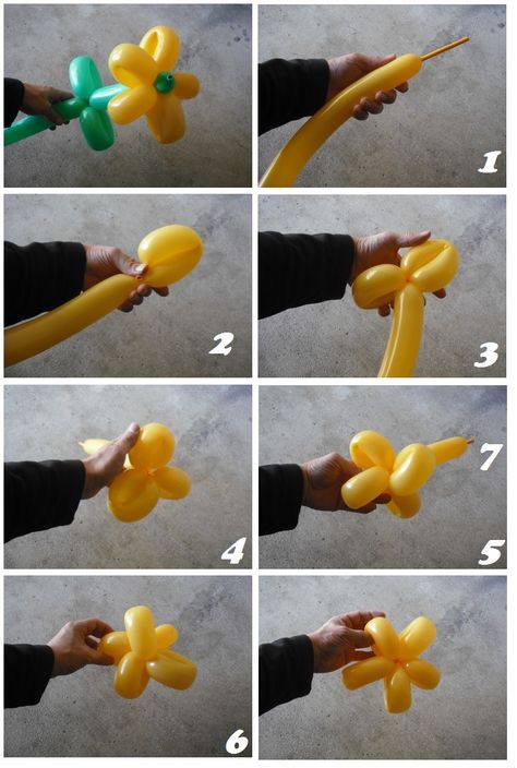 Flower Easy Balloon Animals, Flower Balloons Diy, Baloon Art, Diy Floating Candles, Party Balloons Diy, Balloon Bouquet Diy, Twisting Balloons, Balloon Crafts, Diy Balloon Decorations