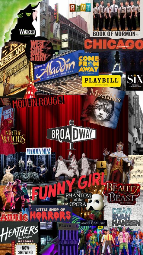 Broadway 🎭 #broadwayshow #broadway #show #vibes #musical #broadwaymuscial Broadway Wallpaper, Moulin Rouge Musical, Wicked Book, Broadway Show, Broadway Musical, Book Of Mormon, Theatre Kid, Les Miserables, Disney Funny