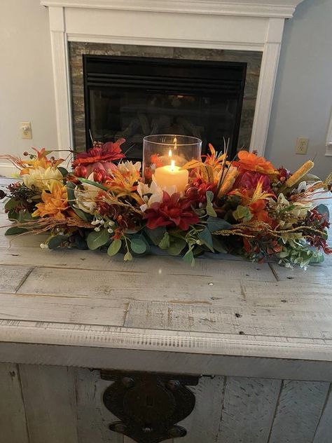 Dollar Tree Crafts & DIY with Instructions! + Freebies! 🥳 | Finally decided to try the pool noodle centerpiece and was very happy with results | Facebook Thanksgiving Pool Noodle Decor, Pool Noodle Thanksgiving Centerpiece, Thanksgiving Dollar Tree Diy, Dollar Tree Fall Centerpieces, Pool Noodle Centerpiece Ideas, Pool Noodle Centerpiece, Pool Noodle Flower Arrangement, Thanksgiving Entertainment, Christmas Table Top Decorations