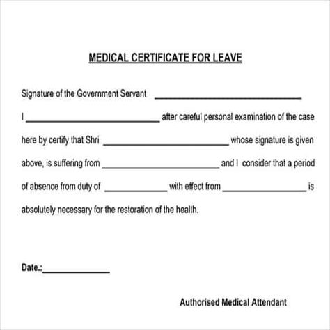 Medical Certificate Template - 20+ Free Word, PDF Documents Download! | Free & Premium Templates Medical Certificate For Sick Leave, Medical Certificate, Doctors Note Template, Certificate Format, Free Certificate Templates, Quran Pdf, Medical Leave, Doctors Note, Online Doctor