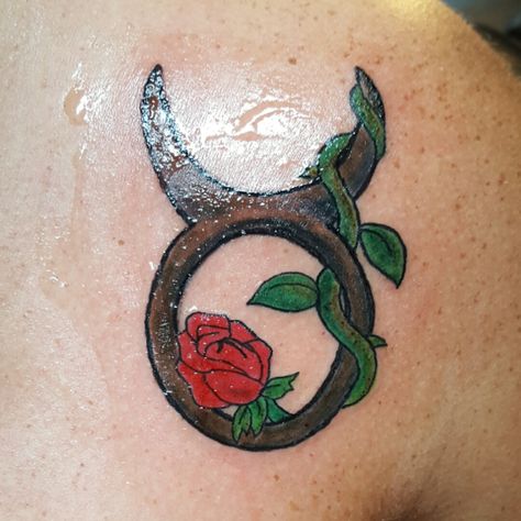 Tattoo uploaded by Idzinkflow • Simple Taurus rose tattoo • Tattoodo Taurus Rose Tattoo, Taurus Tattoo, Taurus Sign, Cute Tattoos For Women, Creative Tattoos, Rose Tattoo, Cute Tattoos, Jesus Fish Tattoo, Tattoos For Women