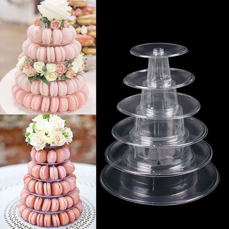 Tree Cupcake Stand, Macaron Stand, Macaron Display, Tray For Wedding, Baking Business Ideas, Tier Cupcake Stand, Dessert Display Wedding, Cupcake Tree, Wedding Macarons