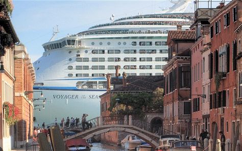 Cruise ships could be shut out of Venice over erosion fears Voyager Of The Seas, Last Minute Travel Deals, Biggest Cruise Ship, Cruise Liner, All Inclusive Vacations, Cruise Lines, Sunset Cruise, World Images, Luxury Cruise