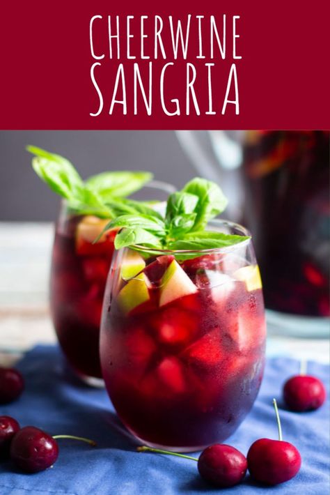 Sweet and Delicious Cheerwine Sangria Recipe - A Nerd Cooks Family Meals Summer, Punch Cocktail Recipes, Cheerwine Recipes, Festive Punch, Cocktails Made With Rum, Fruity Sangria, Wine Punch, Meals Summer, Homemade Iced Tea