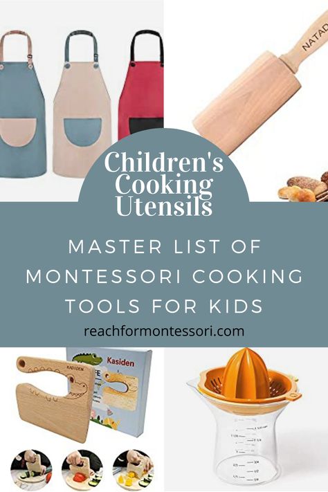 Montessori Cooking, Montessori Resources, Childrens Cooking, Toddler Kitchen, Life Activities, Practical Life Activities, Cooking Kit, Kids Dishes, Montessori Practical Life