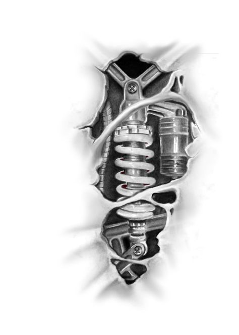 Biomechanical Tattoo Arm, Terminator Tattoo, Piston Tattoo, Engine Tattoo, Biomechanical Tattoo Design, Gear Tattoo, Trippy Tattoo, Black Line Tattoo, American Traditional Tattoo Ideas