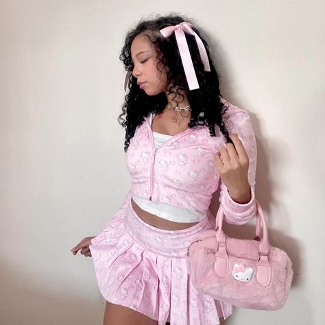 Sabrina Lillian, Pretty Pink Outfits, Cute Pink Outfits, Outfit Pics, Girly Fits, Barbie Outfits, Pretty Princess, Pink Girly Things, Black Barbie