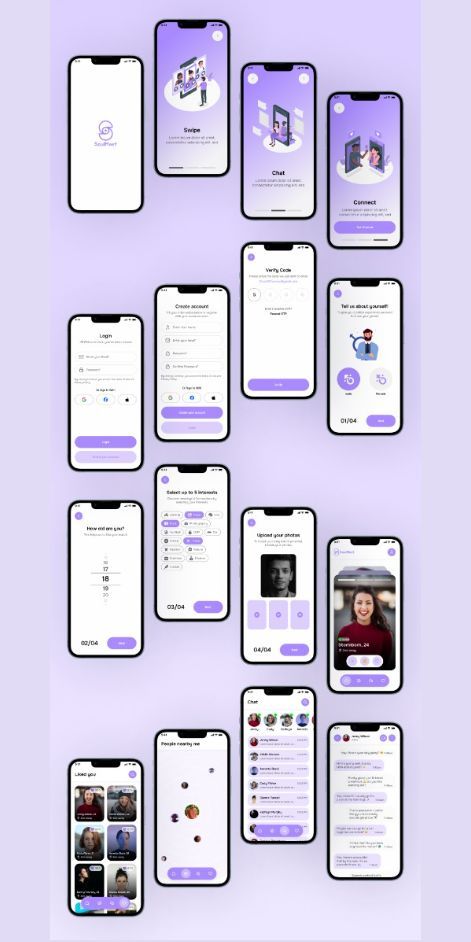 [Collection] Dating App Ui Design, App Profile Design, Tinder App Design, Dating App Design, App Design Profile, App Wireframe, Profile App, Online Dating Profile Examples, Community App