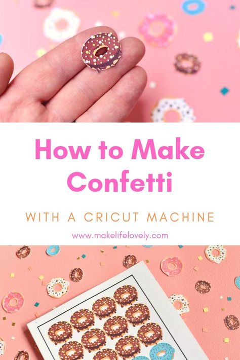 How to make confetti with a Cricut machine. Did you know you can make darling confetti for any occasion with your Ciruct machine? Learn how to make your own DIY confetti! How To Make Confetti, Promotion Party, Diy Confetti, Cricut Mat, Custom Confetti, Bee Party, Confetti Party, Cricut Machine, Cricut Tutorials