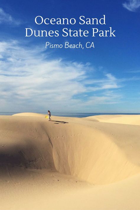 Looking for some sledding on your coastal California road trip? Head to Oceano Sand Dunes in Pismo Beach for ATVs and sledding on giant dunes. Sand Sledding, Pismo Beach Camping, Beach Camping Ideas, Beach Sand Dunes, Pismo Beach California, California Coast Road Trip, California Camping, California Road Trip, Camping Places