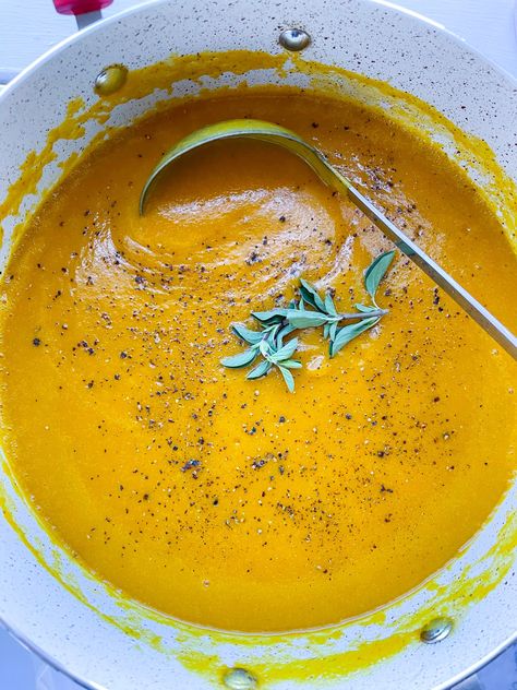 Jamaican Pumpkin Soup, Jamaican Pumpkin Soup Recipe, Soup Jamaican, Pumkin Soup, Vegan Garlic Bread, Cream Of Pumpkin Soup, Vegan Pumpkin Soup, Creamy Pumpkin Soup, Make Garlic Bread