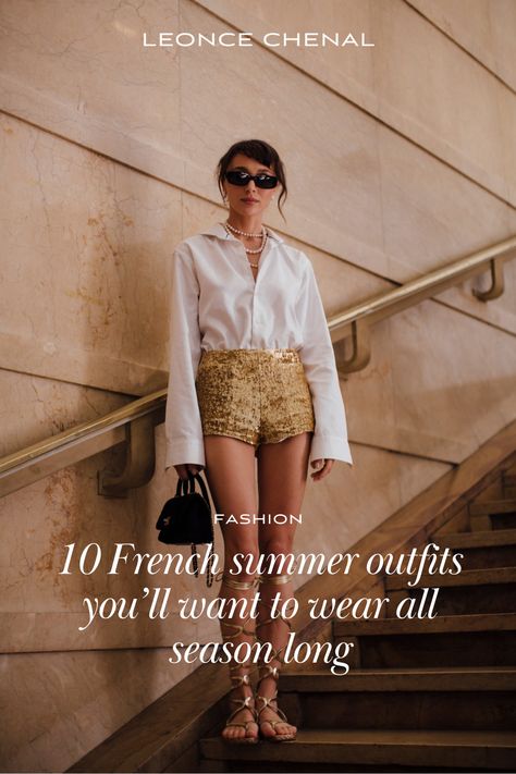 Here are ten chic French summer outfits to incorporate into your own wardrobe during this warm-weather season. Photo: @launchmetrics French Rivera Outfits Summer, French Summer Fashion, Paris Street Style Summer, French Summer Outfits, Parisian Summer Style, French Summer Dress, French Summer Style, Riviera Fashion, French Riviera Style