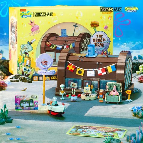 95.0US $ 70% OFF|Spongebob building block cartoon Krusty Krab creative restaurant scene model Patrick Star assembly toy children's birthday gift| |   - AliExpress Restaurant Building, Spongebob Cartoon, Creative Restaurant, Krusty Krab, Patrick Star, Toy Blocks, Construction Toys, Childrens Christmas, Movie Game