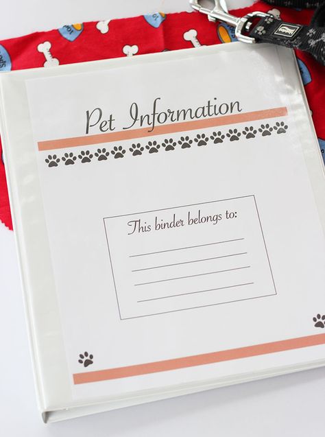 The Printable Pet Binder You Need to Organize Your Pet Records | Sunny Day Family Pet Binder, Dog Sitting Business, Pet Care Printables, Pet Health Record, Pet Store Ideas, Puppy Training Schedule, Dog Grooming Tools, Pet Sitting Services, Pet Organization