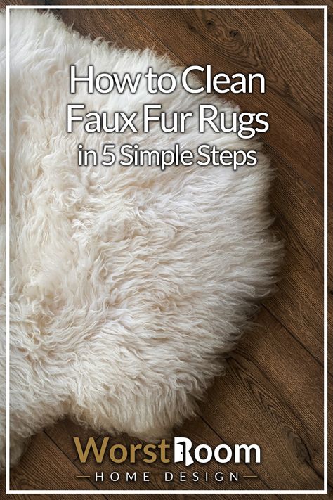 How to Clean Faux Fur Rugs in 5 Simple Steps How To Clean Faux Fur Rug, Cleaning Faux Fur Rug, Fluffy Rugs In Living Room, Faux Fur Rug Bedroom, Glamorous Bedrooms, Fur Rug Bedroom, Fur Rug Living Room, Wash Feather Pillows, White Fur Rug