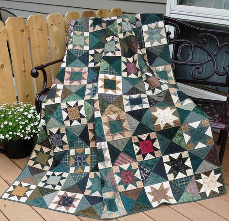 Quilt Big, Baby Quilt Pattern, Quilt Care, Placemats Patterns, Star Quilt Blocks, Patchwork Quilt Patterns, Star Quilt Patterns, Old Quilts, Traditional Quilts