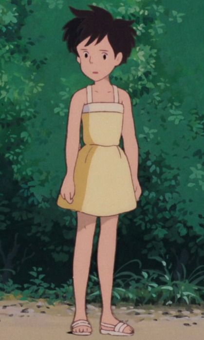 Ghibli Characters Outfits, Satsuki Totoro, Totoro Satsuki, Ghibli Characters, Studio Ghilbi, Animation References, Studio Ghibli Characters, Neighbor Totoro, Japanese Illustration