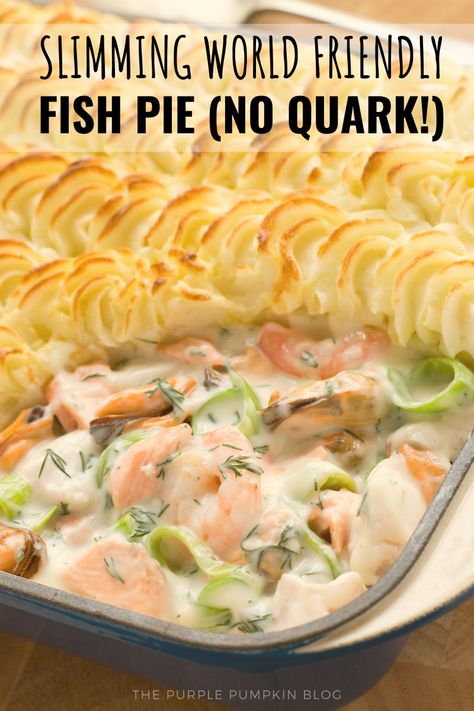 Salmon And Prawn Recipes, Fish Pie Recipe Easy, Seafood Pie Recipe, Seafood Pie, Fish Pie Recipe, Slimmers World Recipes, Quick Foods, Cooked Fish, Side Dishes For Salmon