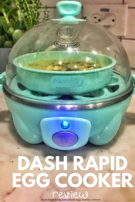 The easiest way to teach kids to make eggs - scrambled, boiled or poached! Read our Dash Rapid Egg cooker review Dash Egg Cooker Recipes, Egg Cooker Recipes, Dash Egg Cooker, Keto Omelette, Sausage Keto, Low Carb Egg Recipes, Eggs Scrambled, How To Make A Poached Egg, Kitchen Materials