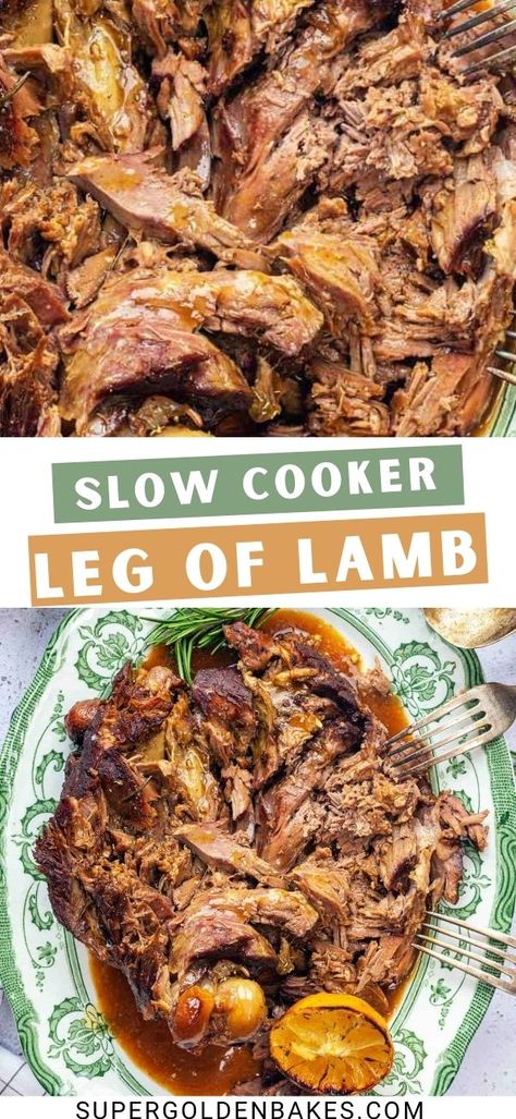 Lamb Leg Slow Cooker, Slow Cooker Leg Of Lamb Recipe, Slow Cooker Leg Of Lamb, Roast Dinner Side Dishes, Lamb Roast Recipe, Lamb Leg Recipes, Slow Cooker Roast Beef, Slow Cooker Lamb, Roast Lamb