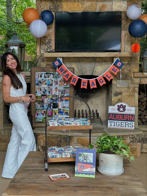 Auburn Grad Party, Auburn Graduation Party Ideas, University Graduation, Graduation Party High, Junior Year, Spring Party, Auburn University, Auburn Tigers, Graduation Decorations