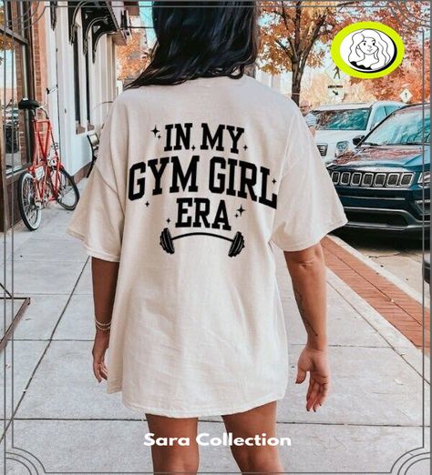 Chic and Functional Women's Gym Outfits for Every Workout Shirts With Words On The Back, Baddie Tshirt Design Ideas, Photo T Shirt Design, Gym Tees Women, Workout Shirt Designs, Gym Tshirt Design Graphic Tees, Retro Fitness Aesthetic, Fitness T Shirts Design, Workout Tshirt Design