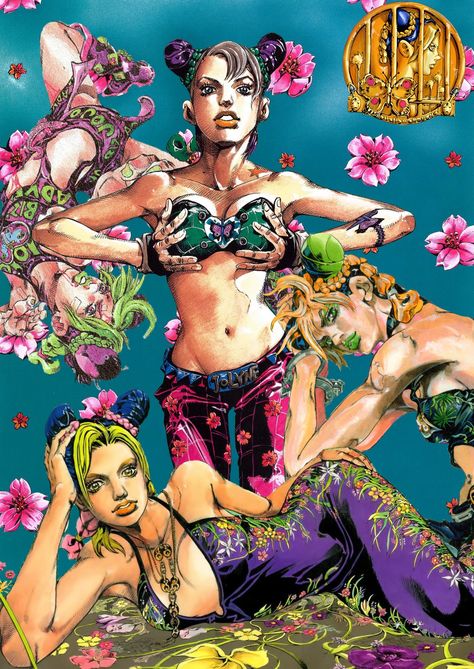 One Piece In Jojo Style, Jolene Kujo Tattoo, Jolyne And Emporio, Jjba Jolyne Fanart, Jolyne Kujo Wallpaper Iphone, Jojo's Bizarre Adventure Fashion, Jolene Cujoh, Jolyne Kujo And Anasui, Jolyne Cujoh Fanart