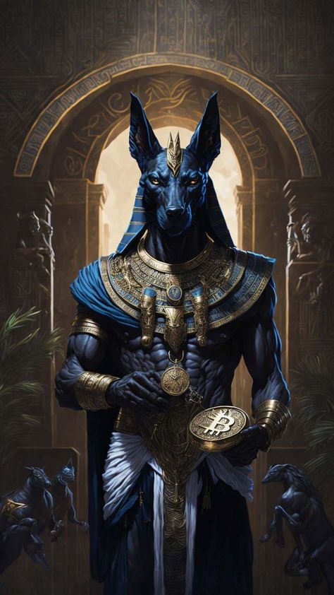 Anubis Bitcoin iPhone Wallpaper 4K - iPhone Wallpapers Anubis Wallpaper Iphone, Money Iphone Wallpaper, Anubis Wallpaper, Egyptian Goddess Art, Black Power Art, Ancient Astronaut Theory, Egypt Concept Art, Anime Egyptian, Iphone Wallpapers Hd