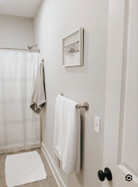 C L E A N That’s all we have to say 😆 PS. These white bath towels from JC Penny are SO SOFT and make it through several wash cycles keeping their softness! Don’t let their price throw you off! ☺️ bathroom, white towel, white towels, bathroom rug, shower curtain, kids bathroom, boys bathroom, towel rack, Target towels, Target bathroom decor #LTKunder100 #LTKhome #LTKfamily http://liketk.it/3buYT #liketkit @liketoknow.it Target Towels, Towel Hanger Ideas Bathroom, Target Bathroom Decor, Sink Decor Bathroom, Towels Target, Bathroom Towel Hanging Ideas, Bathroom Towel Hanging, Kids Bathroom Boys, Towel Hanging Ideas