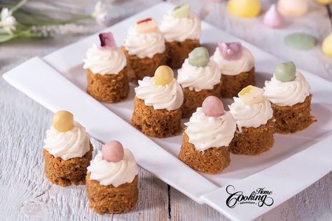 Carrot Cake Bites, Lemon Layer Cake, Strawberry Mousse Cake, Mini Carrot Cake, Raspberry Mousse Cake, Lemon Sponge Cake, Sponge Cake Filling, Vanilla Cream Cheese Frosting, Lemon Layer Cakes