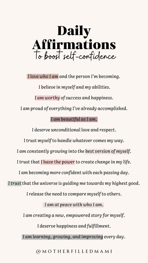 #positivedailyaffirmations #dailyaffirmations #motivationalaffirmations #affirmations #confidence #speaknicelytoyourself #selfconfidence #selfimprovement #selfgrowth Positive Daily Affirmations, Affirmations Confidence, Confidence Affirmations, Healing Affirmations, Writing Therapy, Daily Positive Affirmations, Positive Self Talk, Success Affirmations, Morning Affirmations