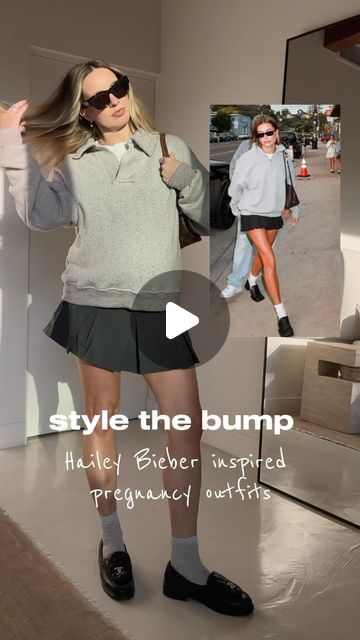 Bootsie on Instagram: "Save these Hailey Bieber inspired maternity outfits to copy all pregnancy long 🎀" Hailey Bieber Maternity, Hailey Bieber Pregnancy Style, Going Out Pregnancy Outfits, Pregnancy Outfits 2024, Maternity Fashion Spring/summer, Hailey Bieber Pregnant, Early Pregnancy Outfits, Hot Pregnancy Outfits, Pregnant Street Style