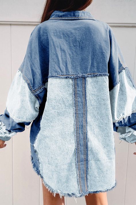 a Oversize Denim Jacket, Lisa Fischer, Oversized Denim Jacket, Oversized Jacket, Patchwork Designs, Eminem, Denim Fashion, Jean Jacket, Trendy Outfits